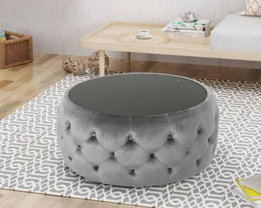 Glass Top Table (Grey)