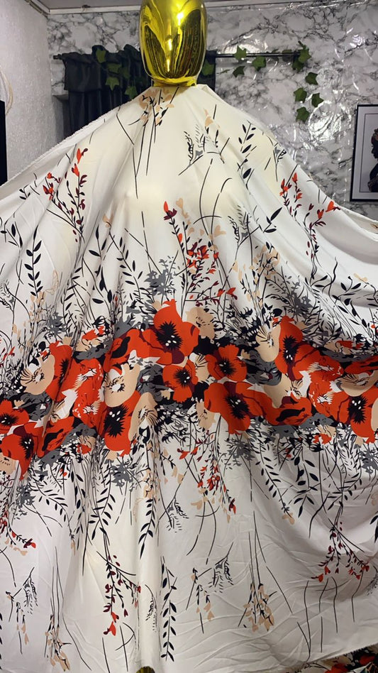Vintage crepe per yard
